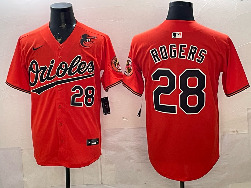 Men Baltimore Orioles #28 Rogers orange Game 2026 Nike MLB Jersey2026002->boston red sox->MLB Jersey